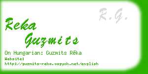 reka guzmits business card