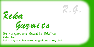 reka guzmits business card